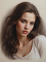 Fototapeta premium portrait of a woman close up