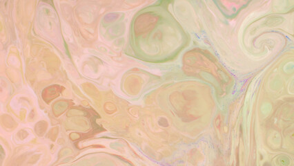 Fluid Art. Abstract Multicolored Background on Liquid