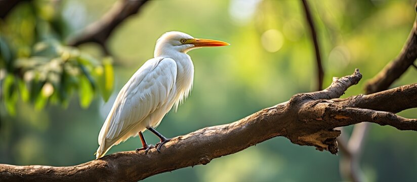 In the midst of the summer season, a magnificent white bird with striking black feathers graced the green landscape, captivating all with its majestic beauty. Nature enthusiasts couldn't resist