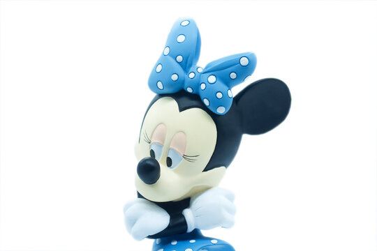 Studio image of Minnie Mouse on a white isolated background.