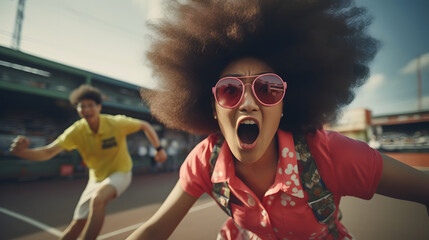 afro woman running, afro woman running, afro woman running, afro woman doing sports