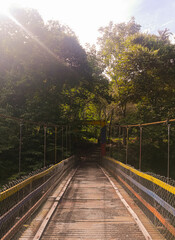 Fototapeta premium San luis, antioquia, colombia, acuático, río, naturaleza, cascada, paisaje, bosque, arroyo, roca,, montaña, verde, chorros, nativo, caer, aparcar, gemas, viajando, escénico, puente