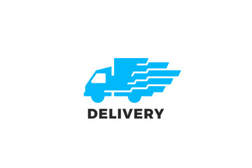 Delivery Cargo Logo Car Vehicle Design Vector template.