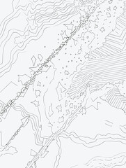 Fototapeta premium A Map Of A Mountain Range - my travel