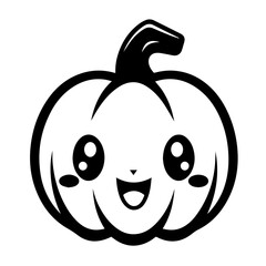 Playful Halloween Pumpkin Vector Illustration