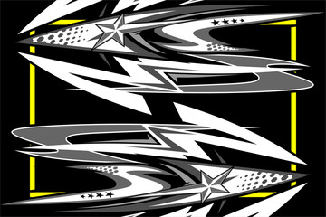 vector abstract racing background design with a unique line pattern and a combination of bright colors, suitable for your racing design - obrazy, fototapety, plakaty