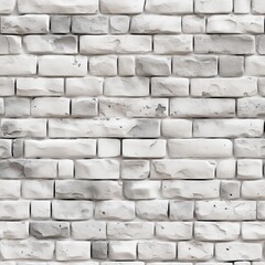 Versatile seamless light gray shades on white brick wall background for design and decor