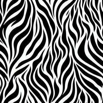 Seamless pattern   trendy zebra skin pattern background vector illustration for stylish designs