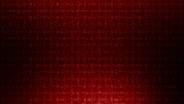 Christmas Red Pattern Animated Background 4K Loop features animated patterns in a dark red atmosphere in a loop.