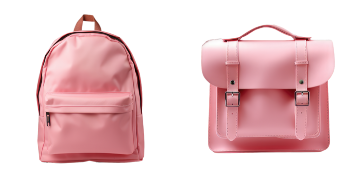 pink backpack 