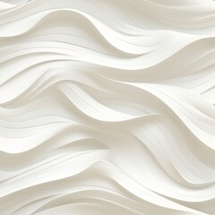 Seamless white wall texture abstract wave pattern with modern geometric overlap layer