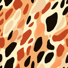 Animal skins seamless pattern. Animalistic abstract wallpaper. For fabric design.