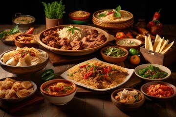 Obraz premium Filipino Fusion Cuisine: Traditional Flavors with Modern Twist