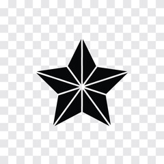 Obraz premium Christmas star icon. Vector illustration.