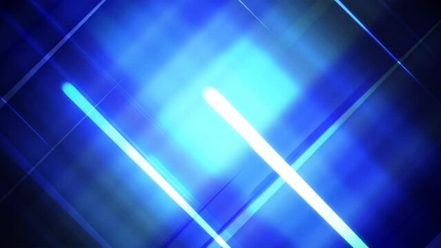 Blue Plaid Animated Line Pattern 4K Loop features animated lines of various colors intersecting to create a plaid design pattern in a blue atmosphere in a loop.