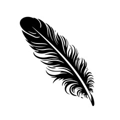 Elegant Feather Quill Vector Illustration