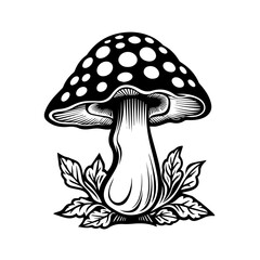  Enchanting Mushroom Forest Vector Illustration