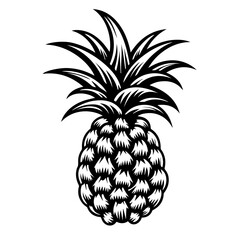 Tropical Pineapple Paradise Vector Illustration