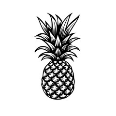 Tropical Pineapple Paradise Vector Illustration