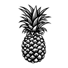 Tropical Pineapple Paradise Vector Illustration