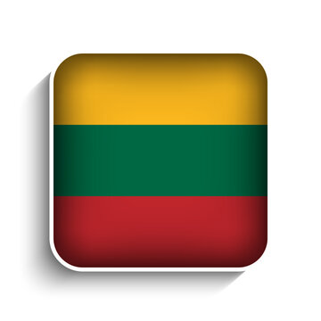 recommend clip art: Vector Square Lithuania Flag Icon