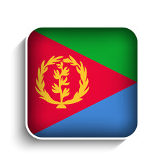 Vector Square Eritrea Flag Icon