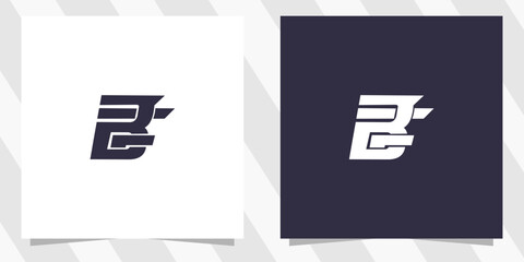 letter bf fb logo design - obrazy, fototapety, plakaty
