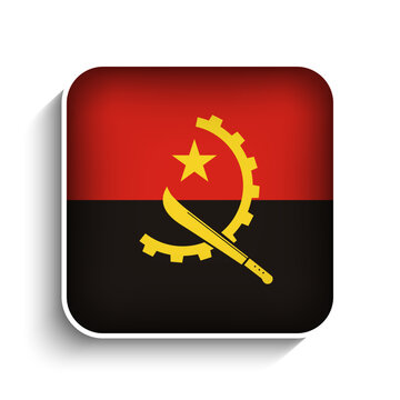 recommend clip art: Vector Square Angola Flag Icon