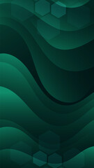 Abstract background green color with wavy lines and gradients is a versatile asset suitable for various design projects such as websites, presentations, print materials, social media posts