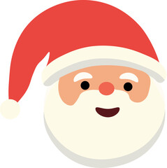 Santa Claus Minimalistic Vector Outline Sign. Vector Illustration for web sites, apps, design, banners and other purposes