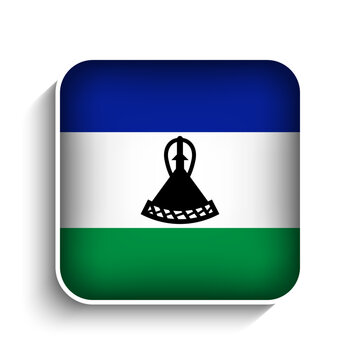 recommend clip art: Vector Square Lesotho Flag Icon