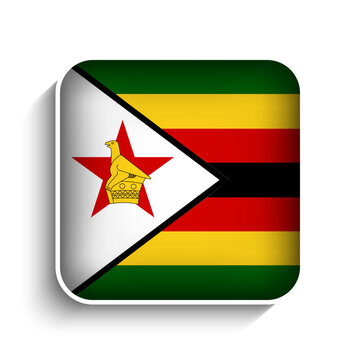 recommend clip art: Vector Square Zimbabwe Flag Icon