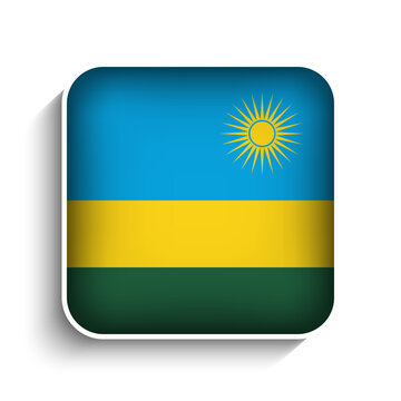 recommend clip art: Vector Square Rwanda Flag Icon