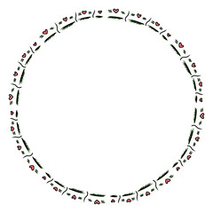 frame made of circles