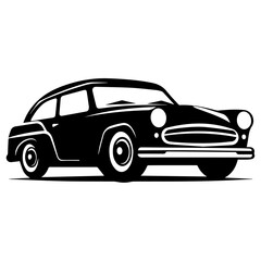 Car Vector silhouette illustration, a car logo concept vector silhouette, car icon vector