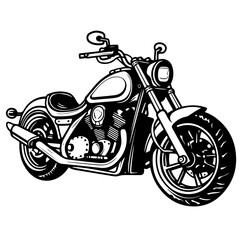 Speedy Motorcycle Vector Illustration