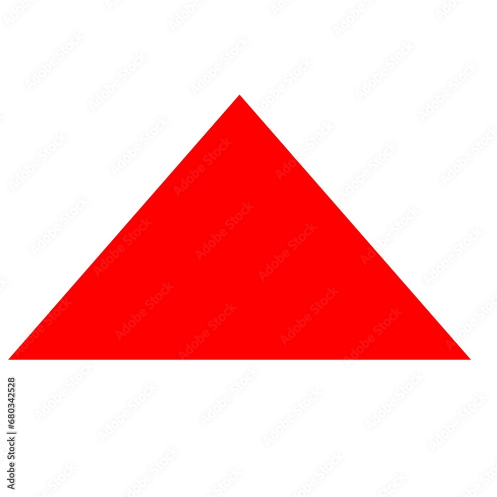 Wall mural Red arrow up icon 