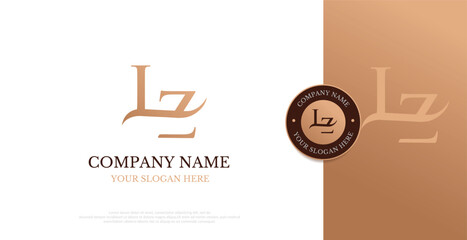 Initial LZ Logo Design Vector 