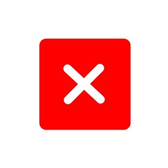 Obraz premium red cross button