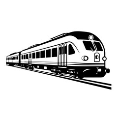 Dynamic Train Vector Illustration