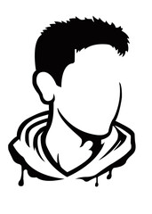 black and white vektor design