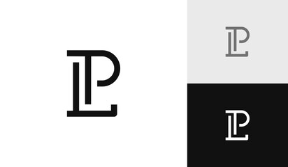 Letter LP initial monogram logo design