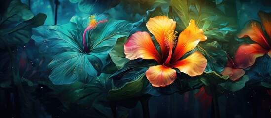 In the midst of the lush greenery, a vibrant flower blossomed, radiating the essence of nature's beauty with its healthy petals, beautiful colors, and captivating aroma that carried hints of freshness