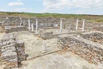 The ancient ruins of Stobi in North Macedonia is known for its well-preserved mosaic