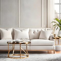 modern living room with sofa