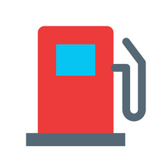 エネルギー、ガソリンスタンドを表すカラースタイルのアイコン