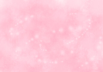 ピンク色のキラキラ・ふわふわした背景素材