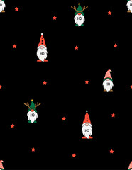 Hohoho pattern, Santa Claus laugh. Seamless texture for christmas seamless background