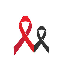 Aids Ribbon icon. stock illustration
