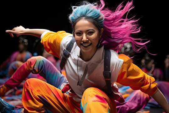 Mesmerizing Display of Woman's Skill and Style Generative AI